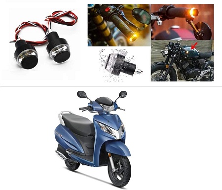 India Desire : Buy Autostark Bike Handle Bar End Led Blinker Indicator Light Finish (Set of 2) From Rs. 100 At Amazon